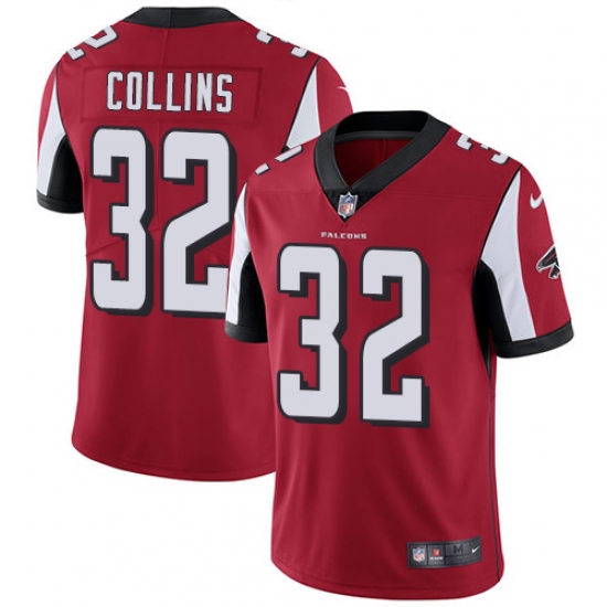 Youth Nike Atlanta Falcons #32 Jalen Collins Elite Red Team Color NFL Jersey - Ujersey