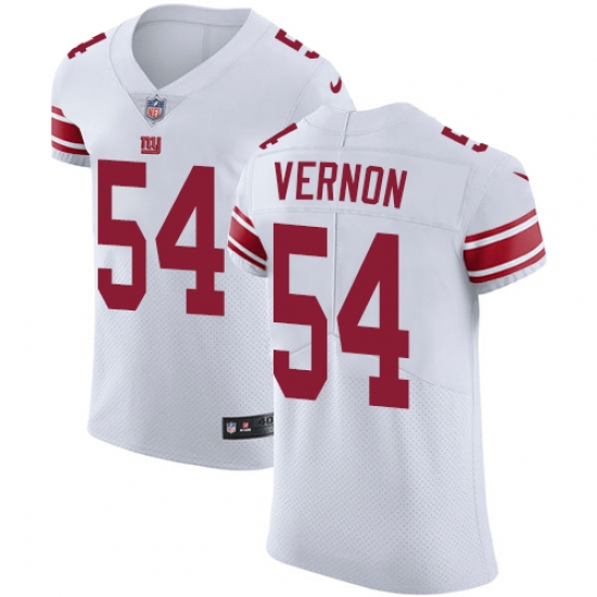 Men's Nike New York Giants #54 Olivier Vernon White Vapor Untouchable Elite Player NFL Jersey - Ujersey