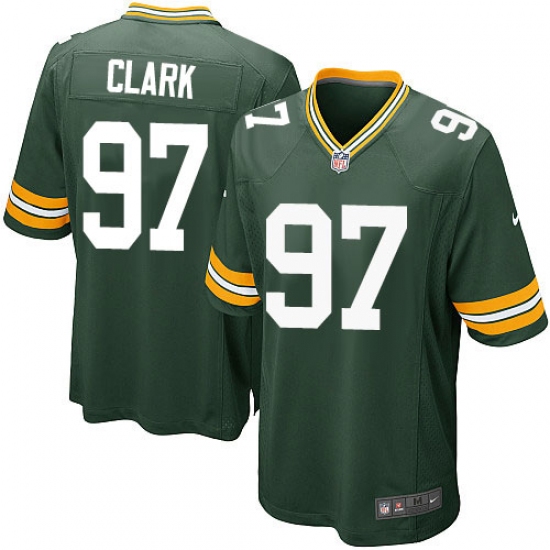 Men's Nike Green Bay Packers #97 Kenny Clark Game Green Team Color NFL Jersey - Ujersey
