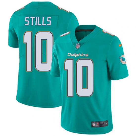 Men's Nike Miami Dolphins #10 Kenny Stills Aqua Green Team Color Vapor Untouchable Limited Player NFL Jersey - Ujersey