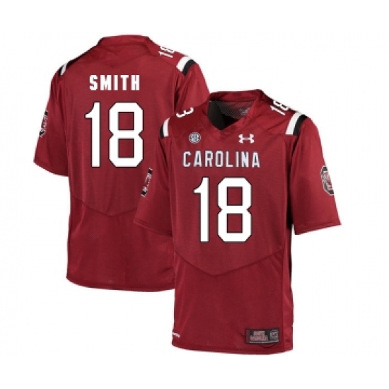 South Carolina Gamecocks 18 OrTre Smith Red College Football Jersey - Ujersey