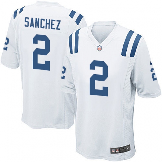 Men's Nike Indianapolis Colts #2 Rigoberto Sanchez Game White NFL Jersey - Ujersey