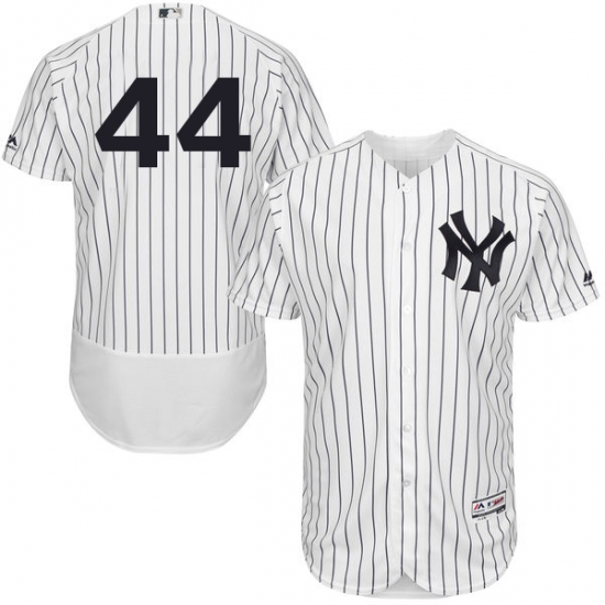 Men's Majestic New York Yankees #44 Reggie Jackson White Home Flex Base Authentic Collection MLB Jersey - Ujersey