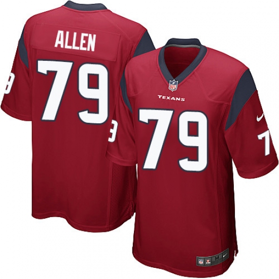Men's Nike Houston Texans #79 Jeff Allen Game Red Alternate NFL Jersey - Ujersey