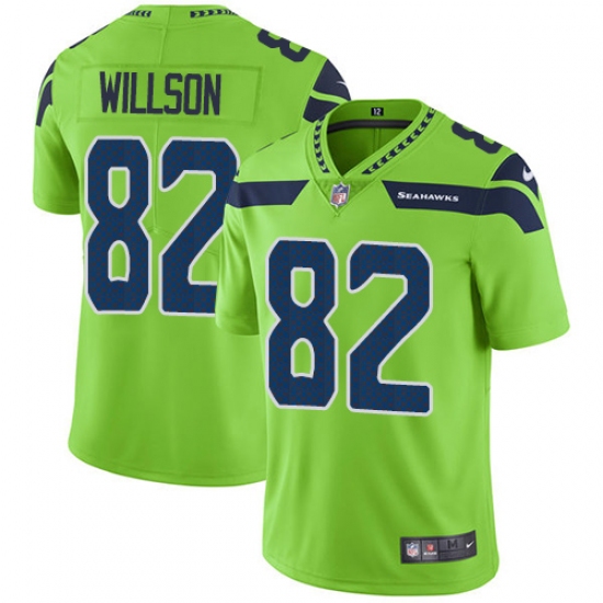 Men's Nike Seattle Seahawks #82 Luke Willson Limited Green Rush Vapor Untouchable NFL Jersey - Ujersey