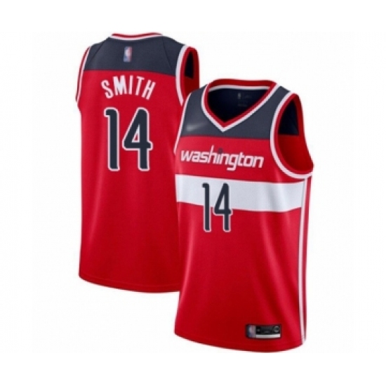 Women's Washington Wizards #14 Ish Smith Swingman Red Basketball Jersey - Icon Edition - Ujersey