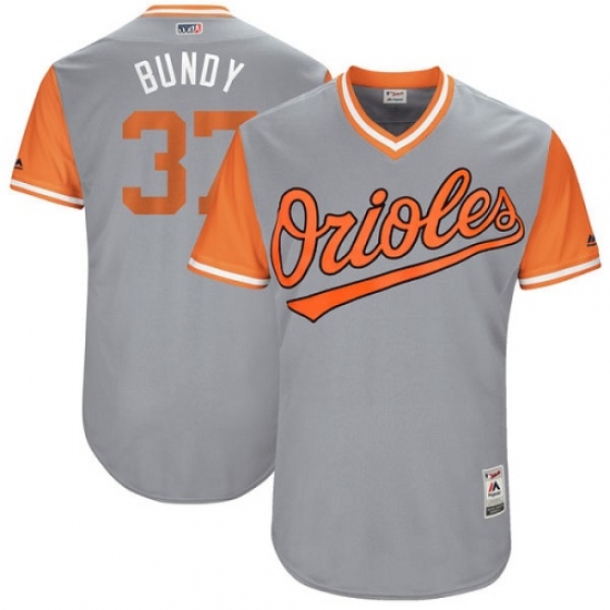 Men's Majestic Baltimore Orioles #37 Dylan Bundy 
