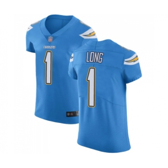 Men's Los Angeles Chargers #1 Ty Long Electric Blue Alternate Vapor Untouchable Elite Player Football Jersey - Ujersey
