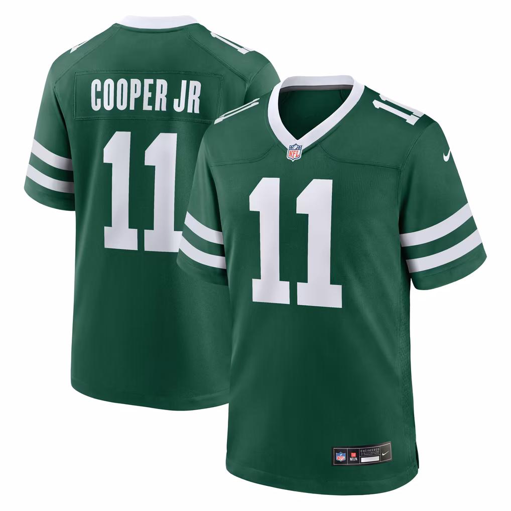 Men's New York Jets Omar Cooper Jr. Nike Green Team Game Jersey - SUjersey01