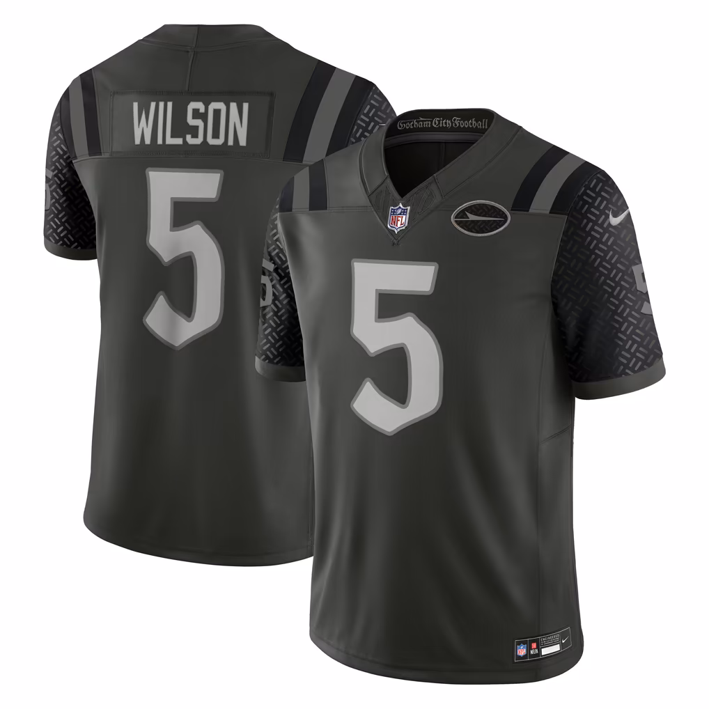 Men's New York Jets Garrett Wilson Nike Green Rivalries Collection Stitched Limited Jersey - Ujersey