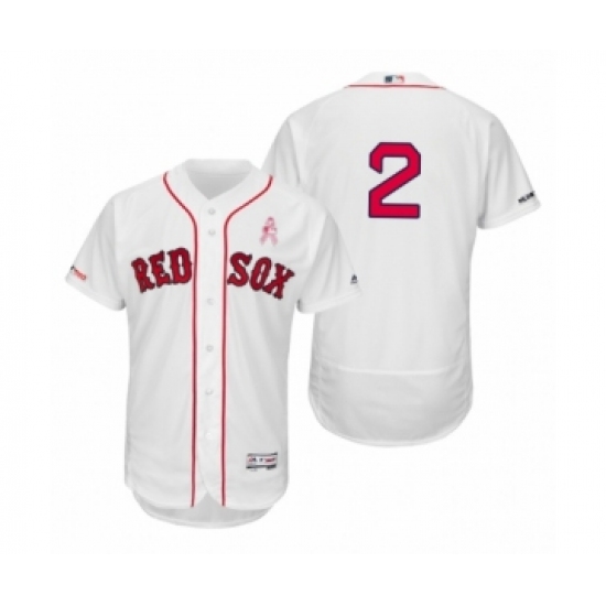 Men's Xander Bogaerts Boston Red Sox #2 White 2019 Mothers Day flex base Jersey