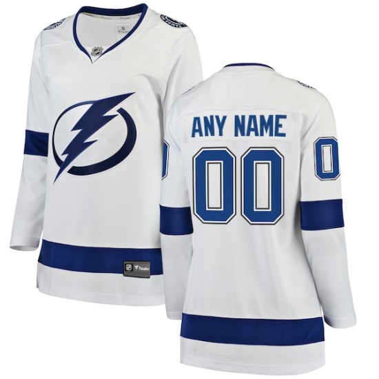 Women's Tampa Bay Lightning Fanatics Branded White Away Breakaway Custom Jersey - Ujersey