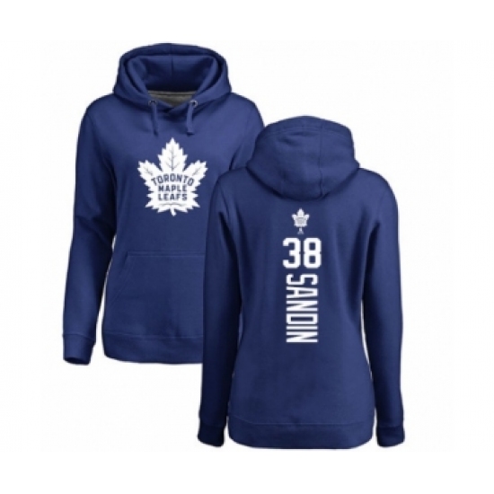 Women's Toronto Maple Leafs #38 Rasmus Sandin Authentic Green Salute to Service Hockey Jersey - Ujersey