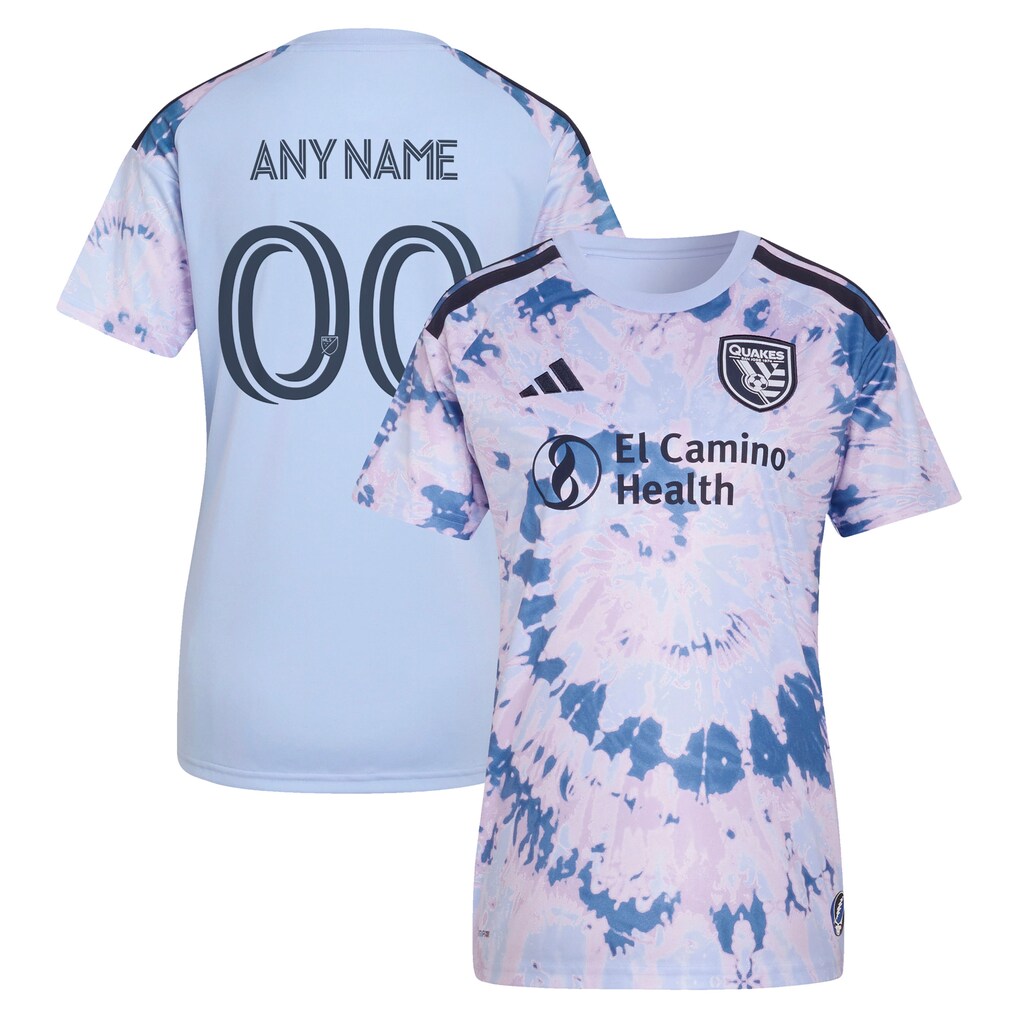 Women's San Jose Earthquakes adidas Light Blue 2026 The Dead Kit Replica Custom Jersey - Ujersey
