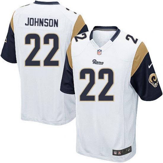 Men's Nike Los Angeles Rams #22 Trumaine Johnson Game White NFL Jersey - Ujersey