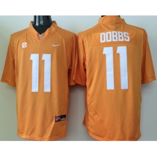 Tennessee Volunteers 11 Joshua Dobbs Orange College Football Jersey - Ujersey