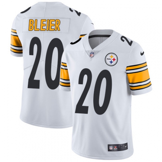 Youth Nike Pittsburgh Steelers #20 Rocky Bleier White Vapor Untouchable Limited Player NFL Jersey - Ujersey