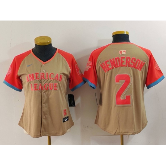Women's Baltimore Orioles #2 Gunnar Henderson Cream 2024 All Star Limited Stitched Jersey - Ujersey