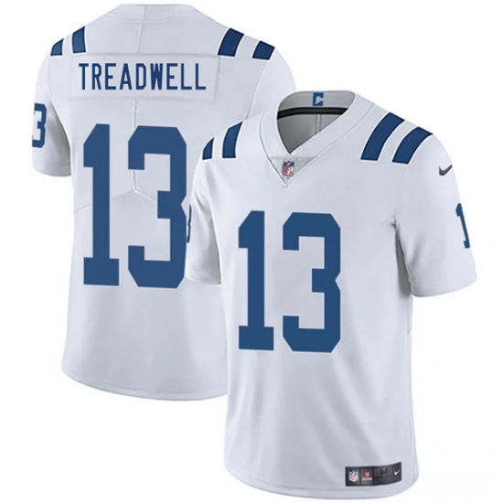 Men's Indianapolis Colts #13 Laquon Treadwell White 2025 Vapor Limited Football Stitched Jersey - Ujersey