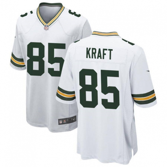Men's Green Bay Packers #85 Tucker Kraft White Football Stitched Game Jersey - Ujersey