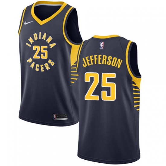 Women's Nike Indiana Pacers #25 Al Jefferson Swingman Navy Blue NBA Jersey - Icon Edition - Ujersey
