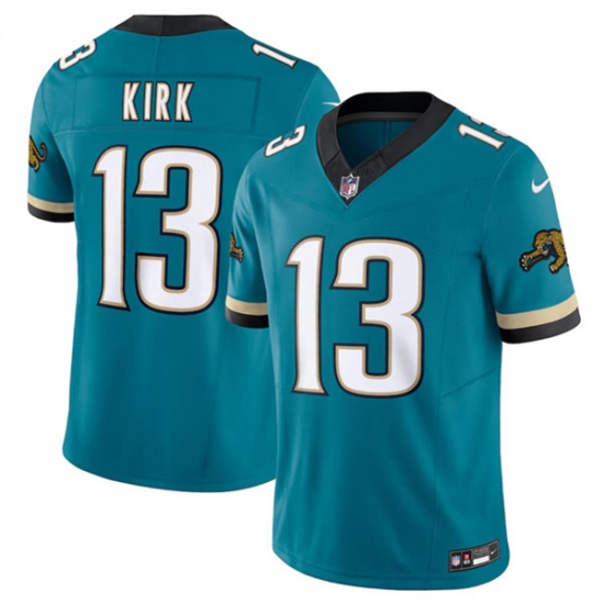 Men's Jacksonville Jaguars #13 Christian Kirk Teal 2024 F.U.S.E. Prowler Throwback Vapor Limited Football Stitched Jersey - Ujersey