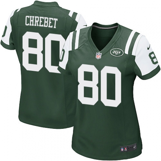 Women's Nike New York Jets #80 Wayne Chrebet Game Green Team Color NFL Jersey - Ujersey