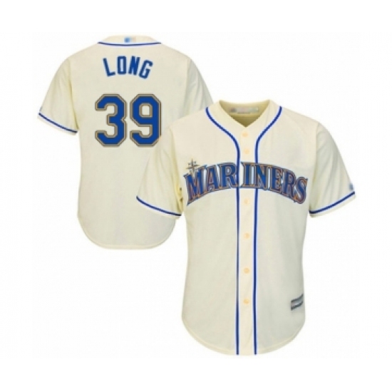 Youth Seattle Mariners #39 Shed Long Authentic Cream Alternate Cool Base Baseball Player Jersey - Ujersey