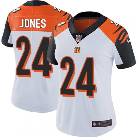 Women's Nike Cincinnati Bengals #24 Adam Jones Vapor Untouchable Limited White NFL Jersey - Ujersey