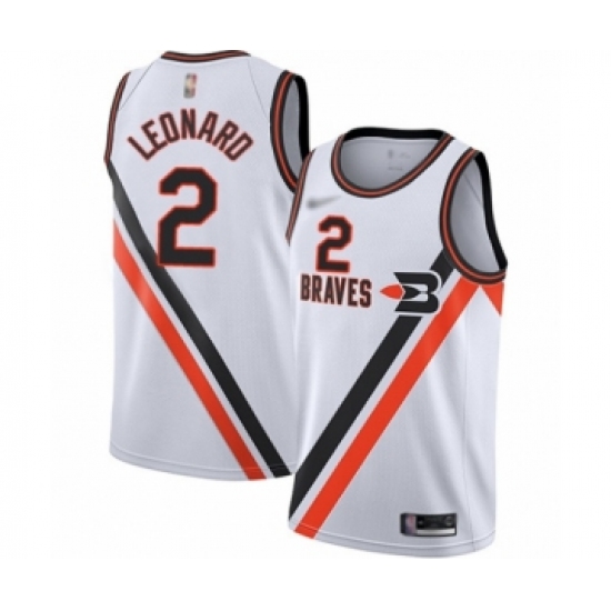 Women's Los Angeles Clippers #2 Kawhi Leonard Swingman White Hardwood Classics Finished Basketball Jersey