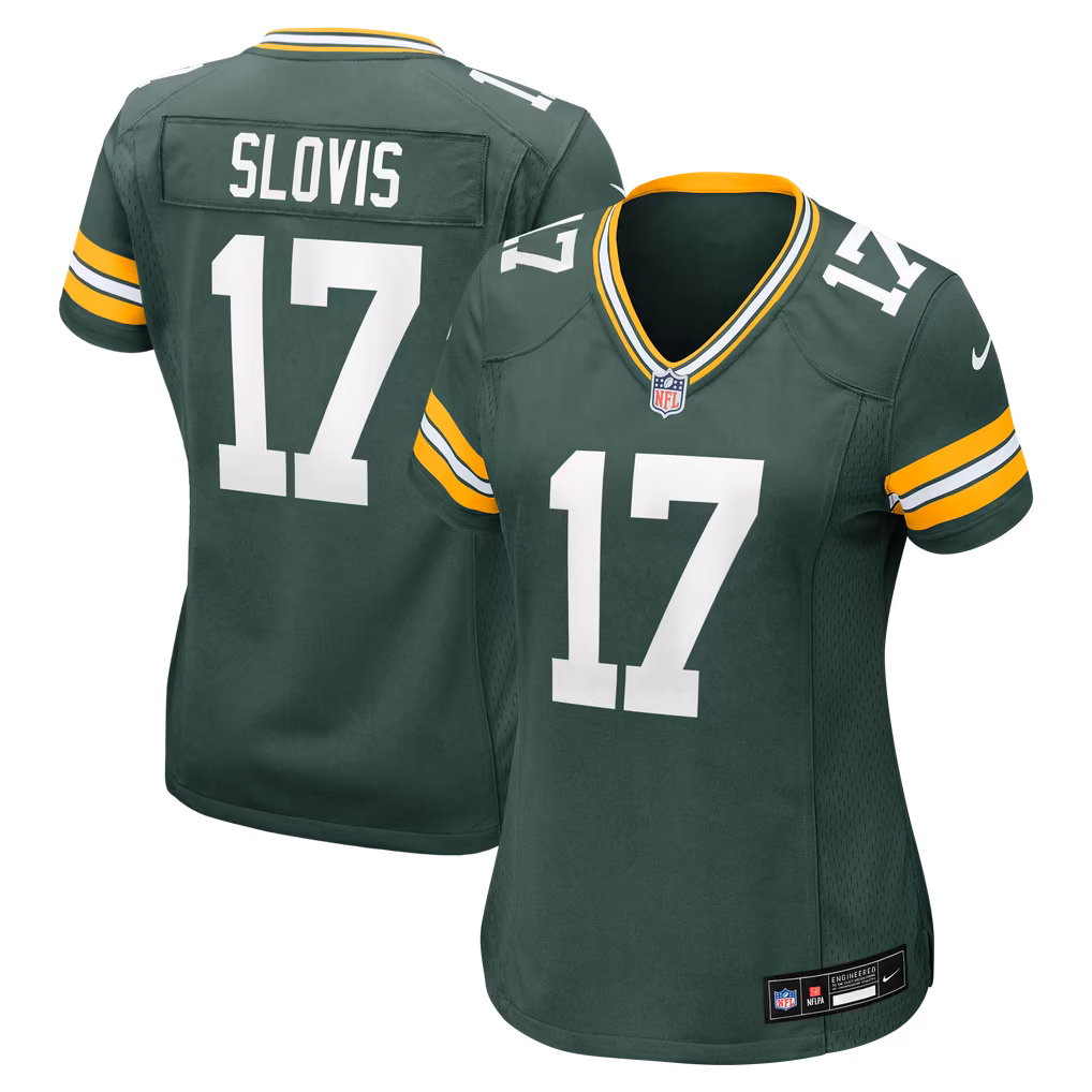 Women's Green Bay Packers Kedon Slovis Nike Green Team Game Jersey