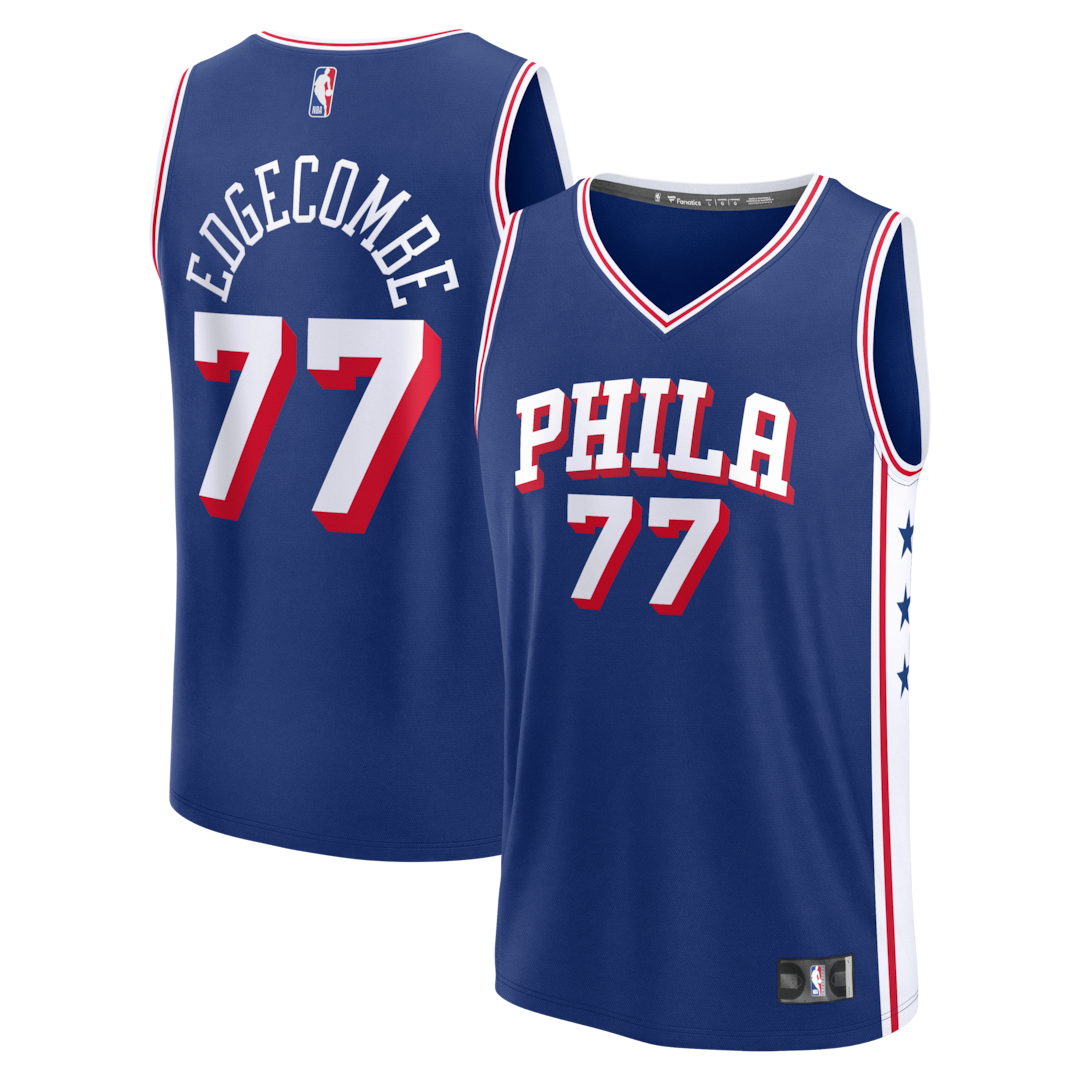 Men's Philadelphia 76ers VJ Edgecombe Fanatics Royal Fast Break Jersey - Icon Edition