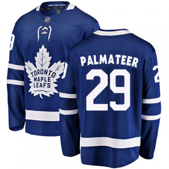 Men's Toronto Maple Leafs #29 Mike Palmateer Fanatics Branded Royal Blue Home Breakaway NHL Jersey - Ujersey