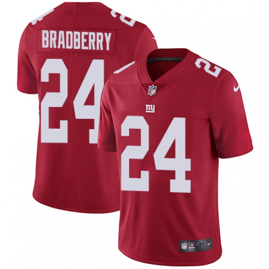 Nike New York Giants #24 James Bradberry Red Alternate Men's Stitched NFL Vapor Untouchable Limited Jersey - Ujersey
