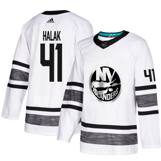 Men's Adidas New York Islanders #41 Jaroslav Halak White 2019 All-Star Game Parley Authentic Stitched NHL Jersey - Ujersey