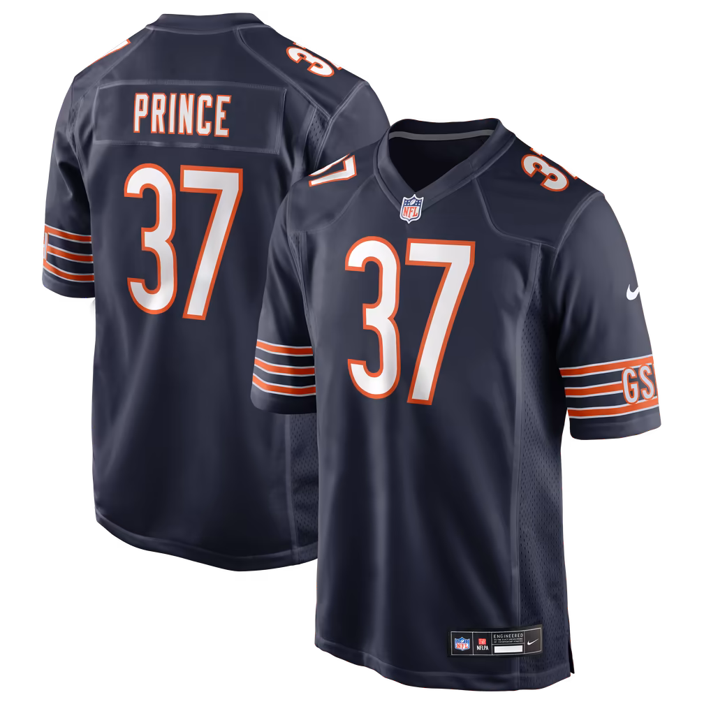 Men's Chicago Bears Deantre Prince Nike Navy Team Game Jersey