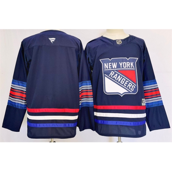 Men's New York Rangers Blank Navy 2024-25 Stitched Jersey - Ujersey