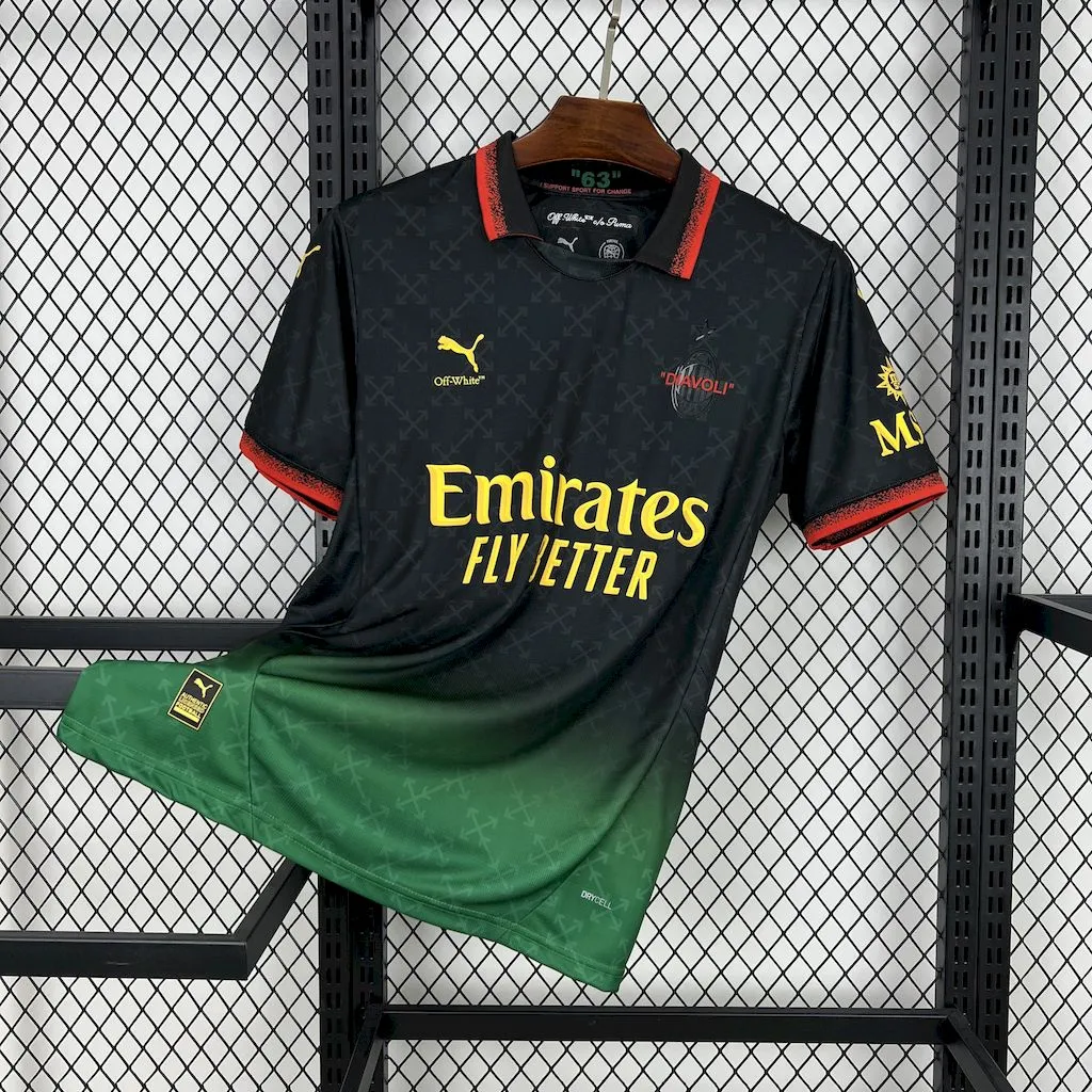 AC Milan Soccer Jersey Fourth Away Custom Shirt 2024/25 - ujerseystore