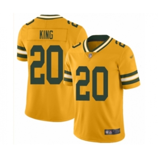 Youth Green Bay Packers #20 Kevin King Limited Gold Inverted Legend Football Jersey - Ujersey