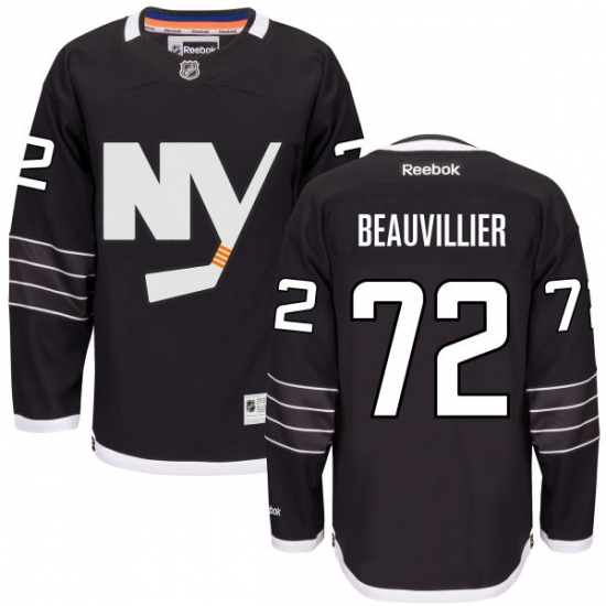Women's Reebok New York Islanders #72 Anthony Beauvillier Authentic Black Third NHL Jersey - Ujersey
