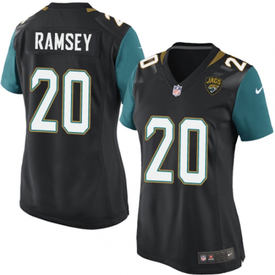Women's Nike Jacksonville Jaguars #20 Jalen Ramsey Game Black Alternate NFL Jersey - Ujersey
