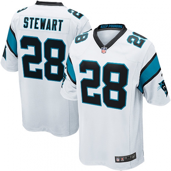 Men's Nike Carolina Panthers #28 Jonathan Stewart Game White NFL Jersey - Ujersey