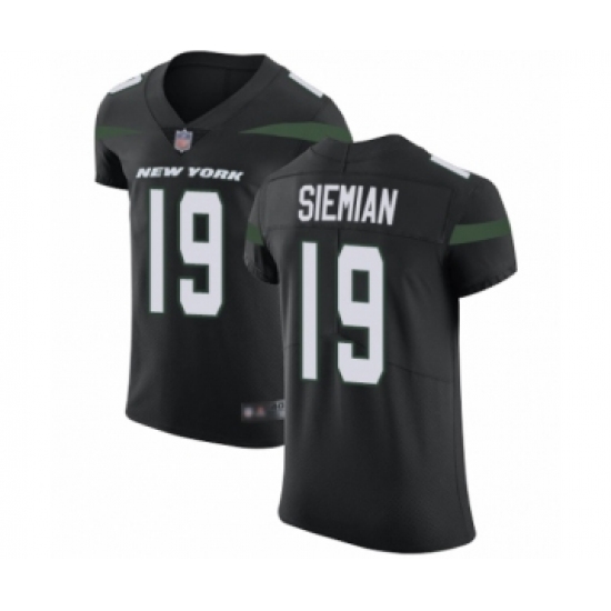 Men's New York Jets #19 Trevor Siemian Black Alternate Vapor Untouchable Elite Player Football Jersey - Ujersey