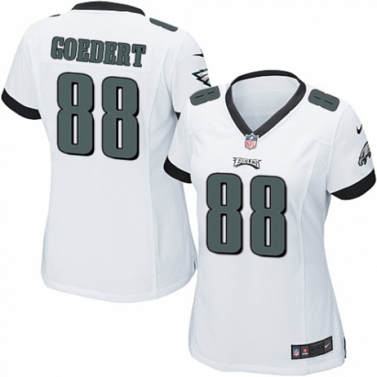 Women's Nike Philadelphia Eagles #88 Dallas Goedert Game White NFL Jersey - Ujersey