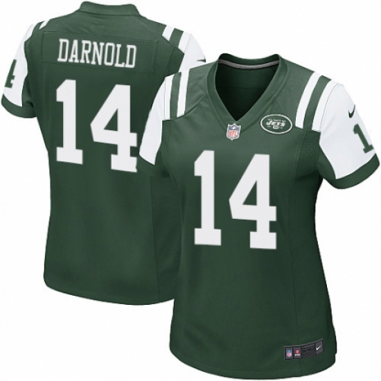 Women's Nike New York Jets #14 Sam Darnold Game Green Team Color NFL Jersey - Ujersey