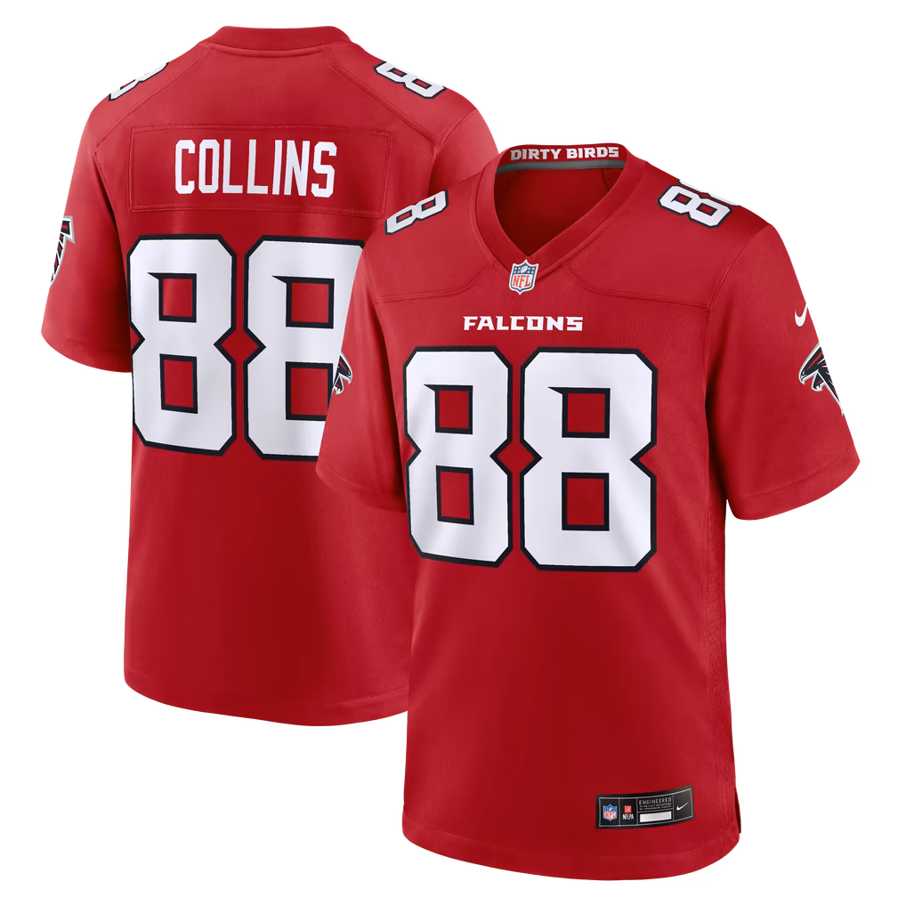 Men's Atlanta Falcons Beaux Collins Nike Red Team Game Jersey