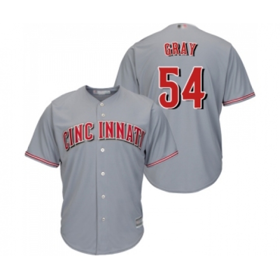 Men's Cincinnati Reds #54 Sonny Gray Replica Grey Road Cool Base Baseball Jersey - Ujersey