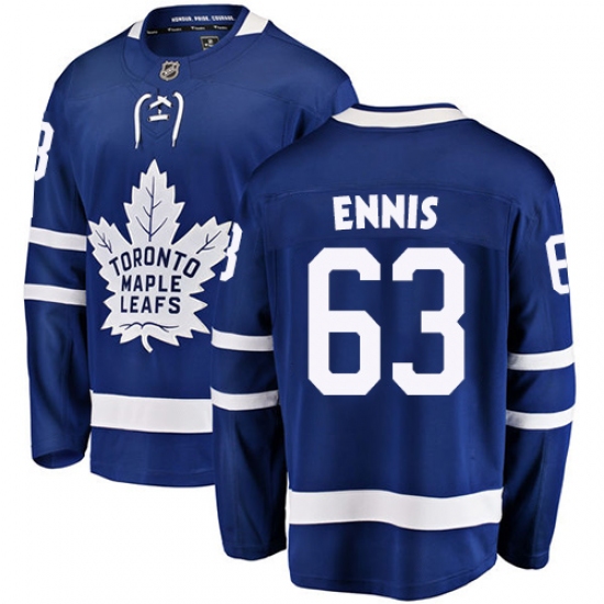 Youth Toronto Maple Leafs #63 Tyler Ennis Authentic Royal Blue Home Fanatics Branded Breakaway NHL Jersey - Ujersey