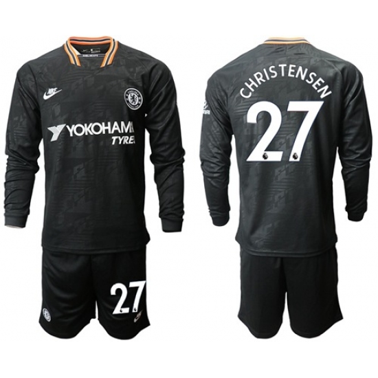 Chelsea #27 Christensen Third Long Sleeves Soccer Club Jersey