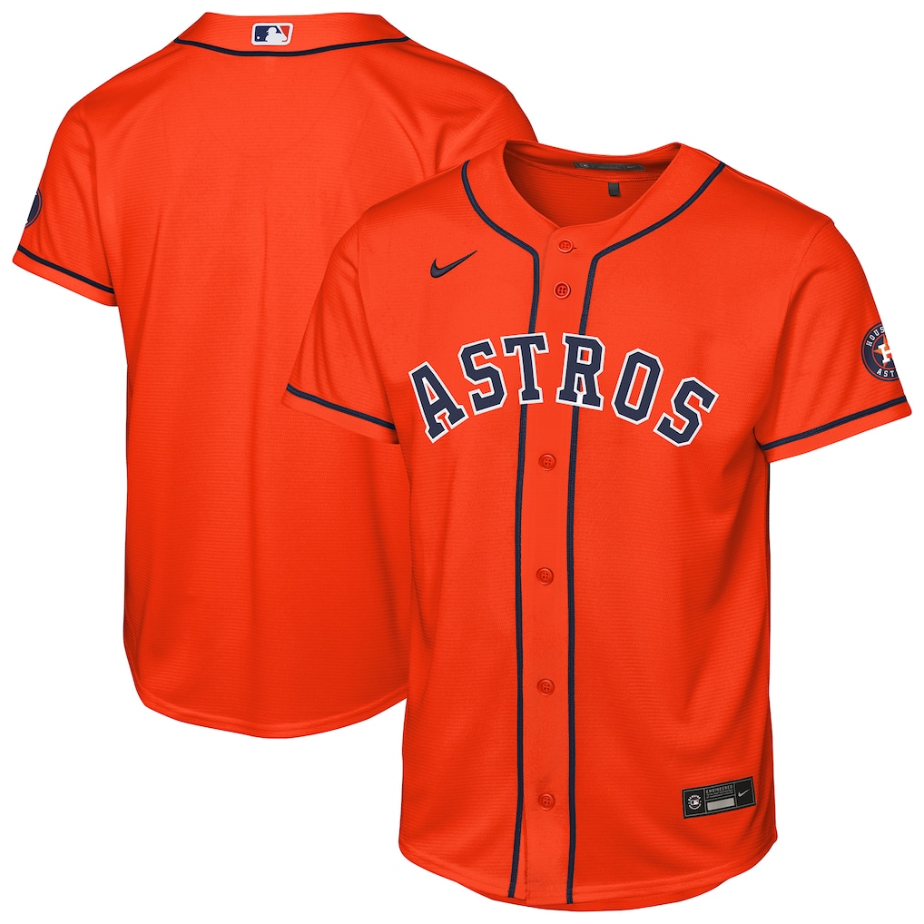 Youth Houston Astros Nike Orange Alternate Stadium Jersey - ujerseystore